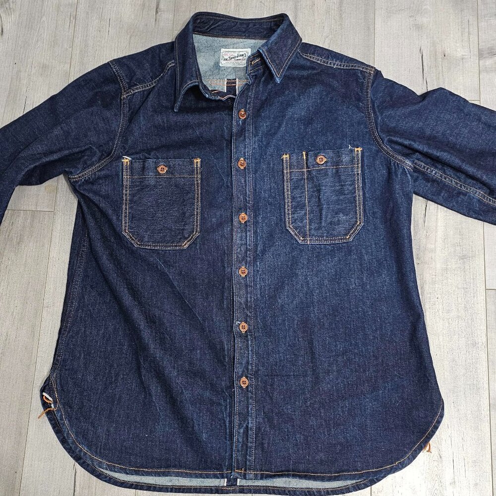 Ciano Farmer Denim Co.  - 14oz Selvedge Texas Denim Workshirt handmade XL